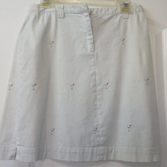 No Name Summer Pinstripe Golf? Skirt, size M - Picture 1 of 10